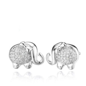 Ohrringe Elefant mit Kristallen