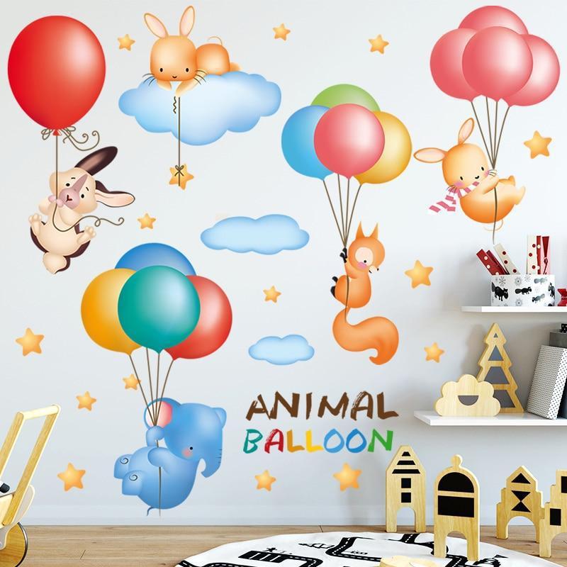 Wandsticker Elefant mit Luftballon 1 Wandsticker Elefant mit Luftballon