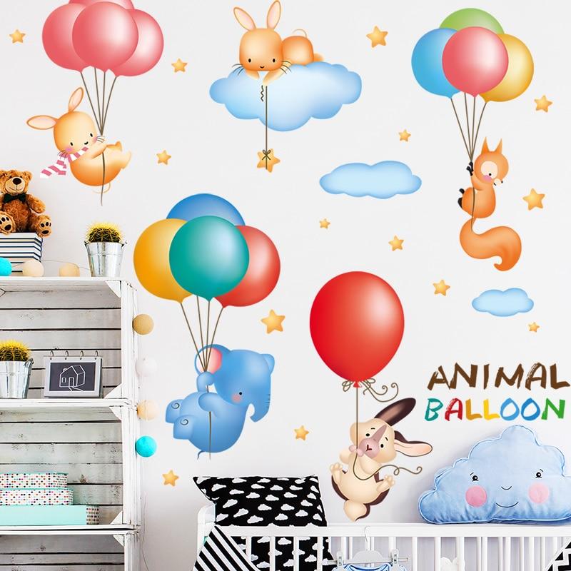 Wandsticker Elefant mit Luftballon 2 Wandsticker Elefant mit Luftballon – Bild 2