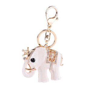 Schlüsselanhänger Elefant Weiß