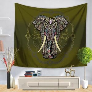 Wandbehang Elefantenkuh