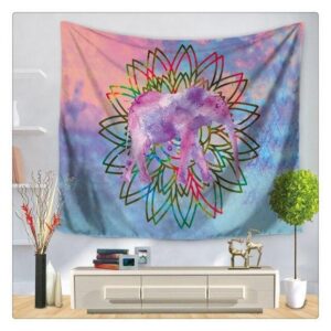 Wandbehang Elefant Indische Tapisserie