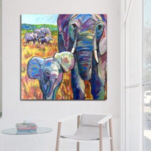 Leinwandbild Elefant Gemälde