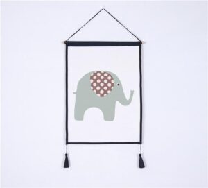 Poster Elefant für das Babyzimmer