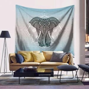Wandbehang Elefant Mandala