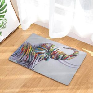 Teppich Elefant mit Zebramuster