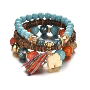 Armband Elefant Natursteinperlen