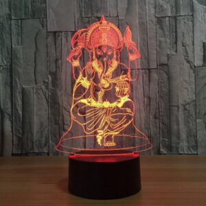 Ganesha-Lampe Hologramm-Optik