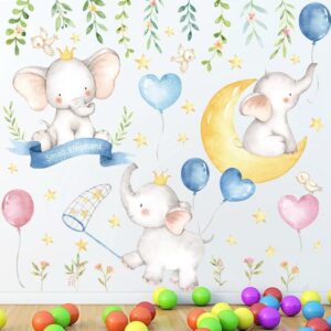 Wandsticker Elefant Mond & Sterne