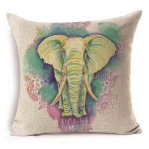 Kissenbezug Elefant Farbtupfer