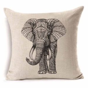 Kissenbezug Elefant Boho-Stil