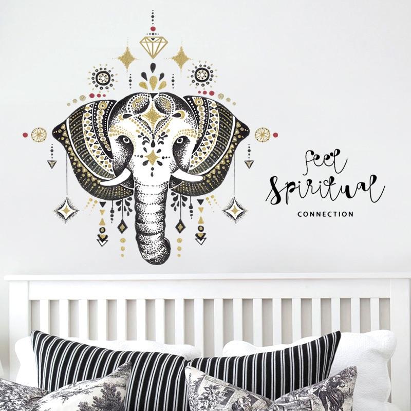 Wandsticker Elefant Boho-Stil 2 Wandsticker Elefant Boho-Stil – Bild 2